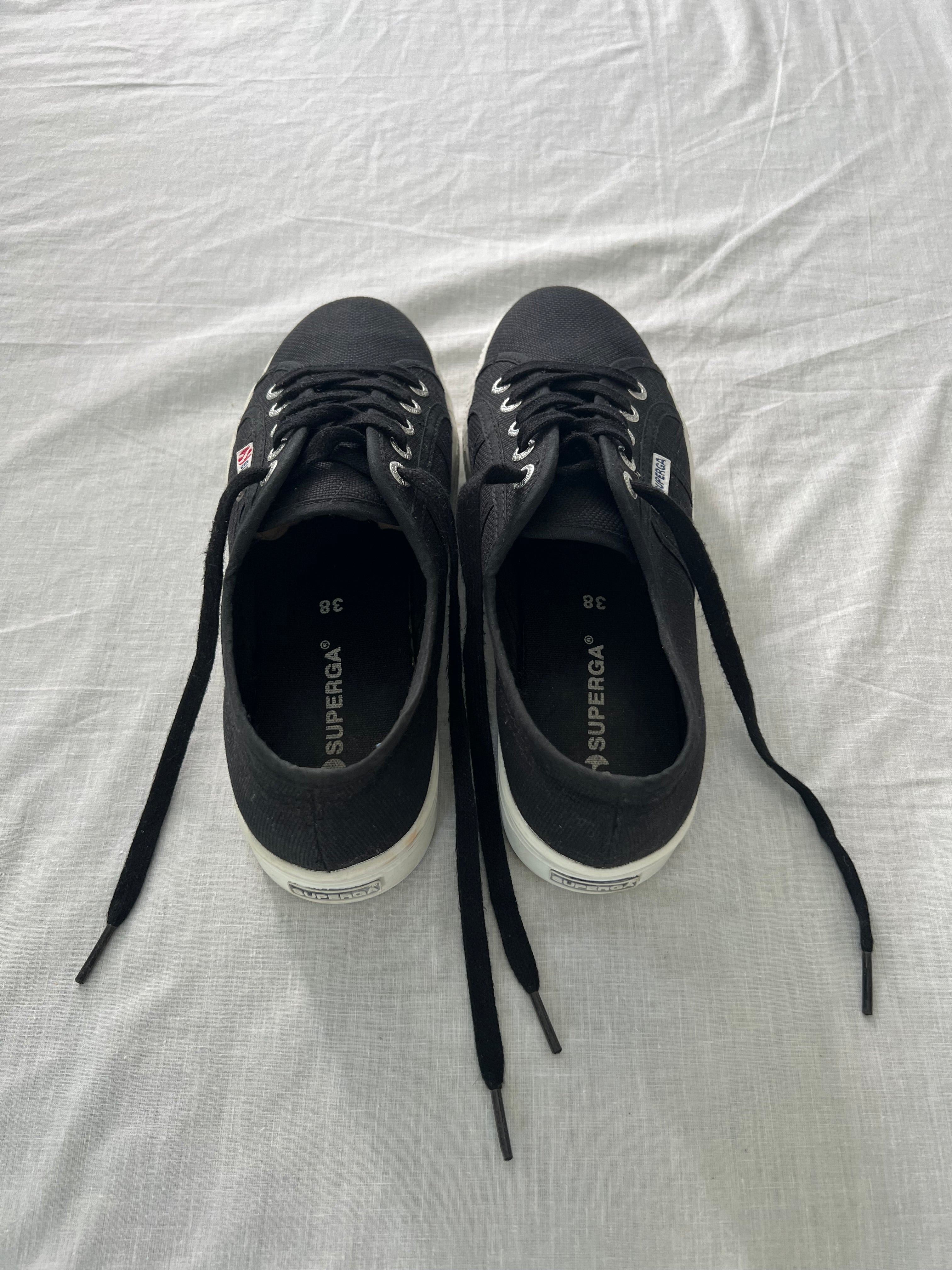 Zapatillas negras superga-Talla:38