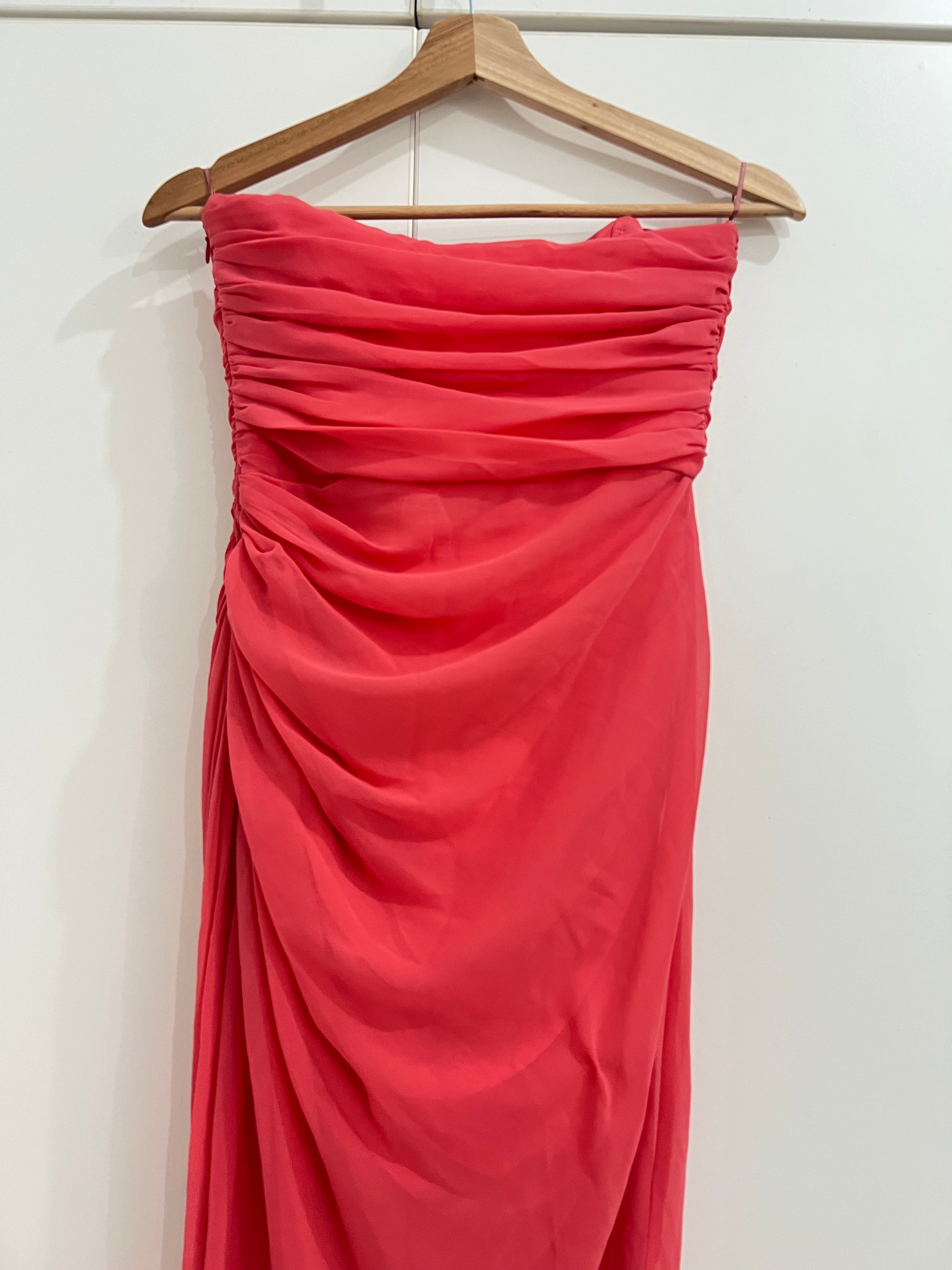 Vestido salmón Zara - Talla: M