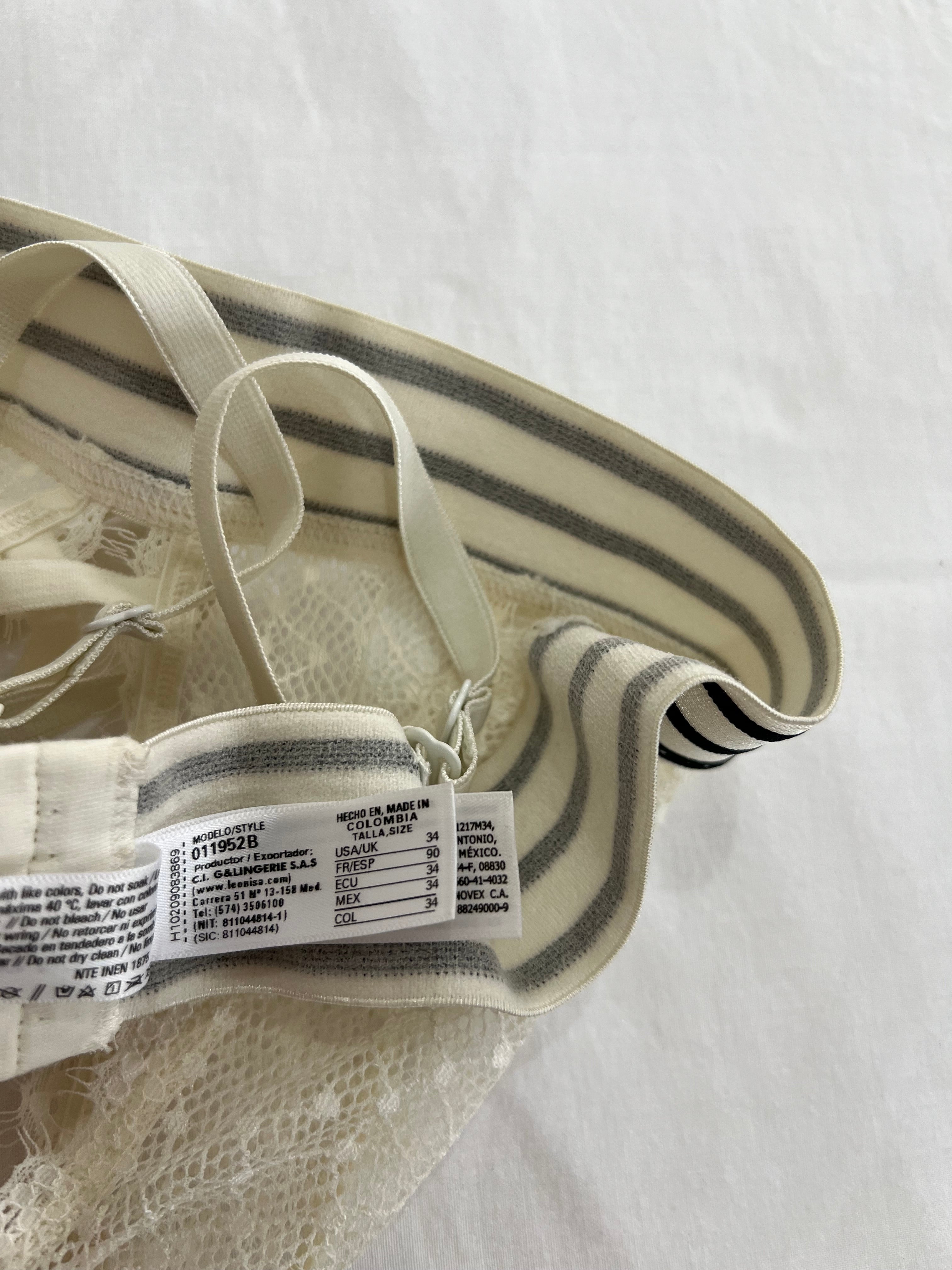 Bralette blanco leonisa-Talla:M