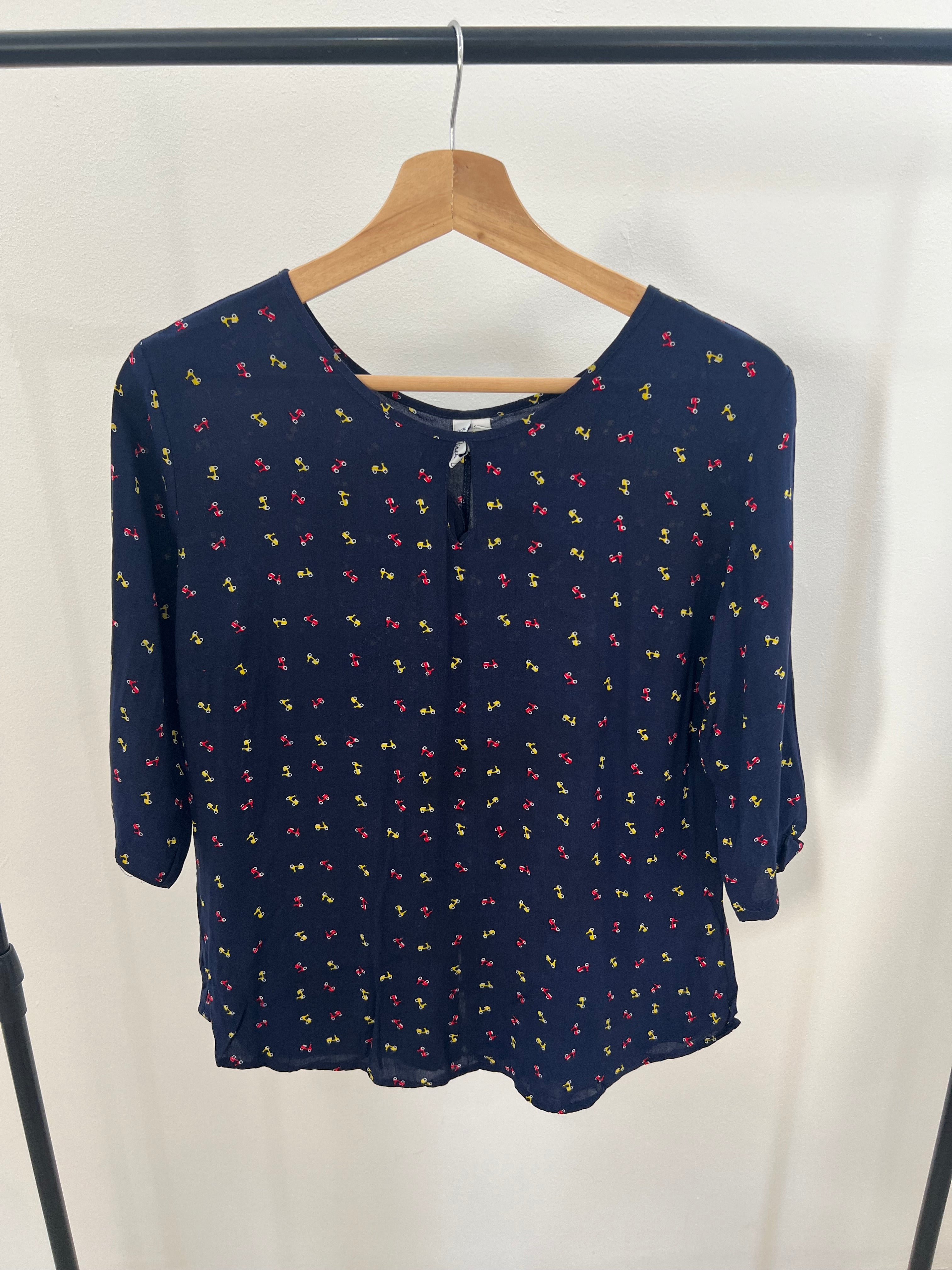 Blusa azul jired - Talla: M