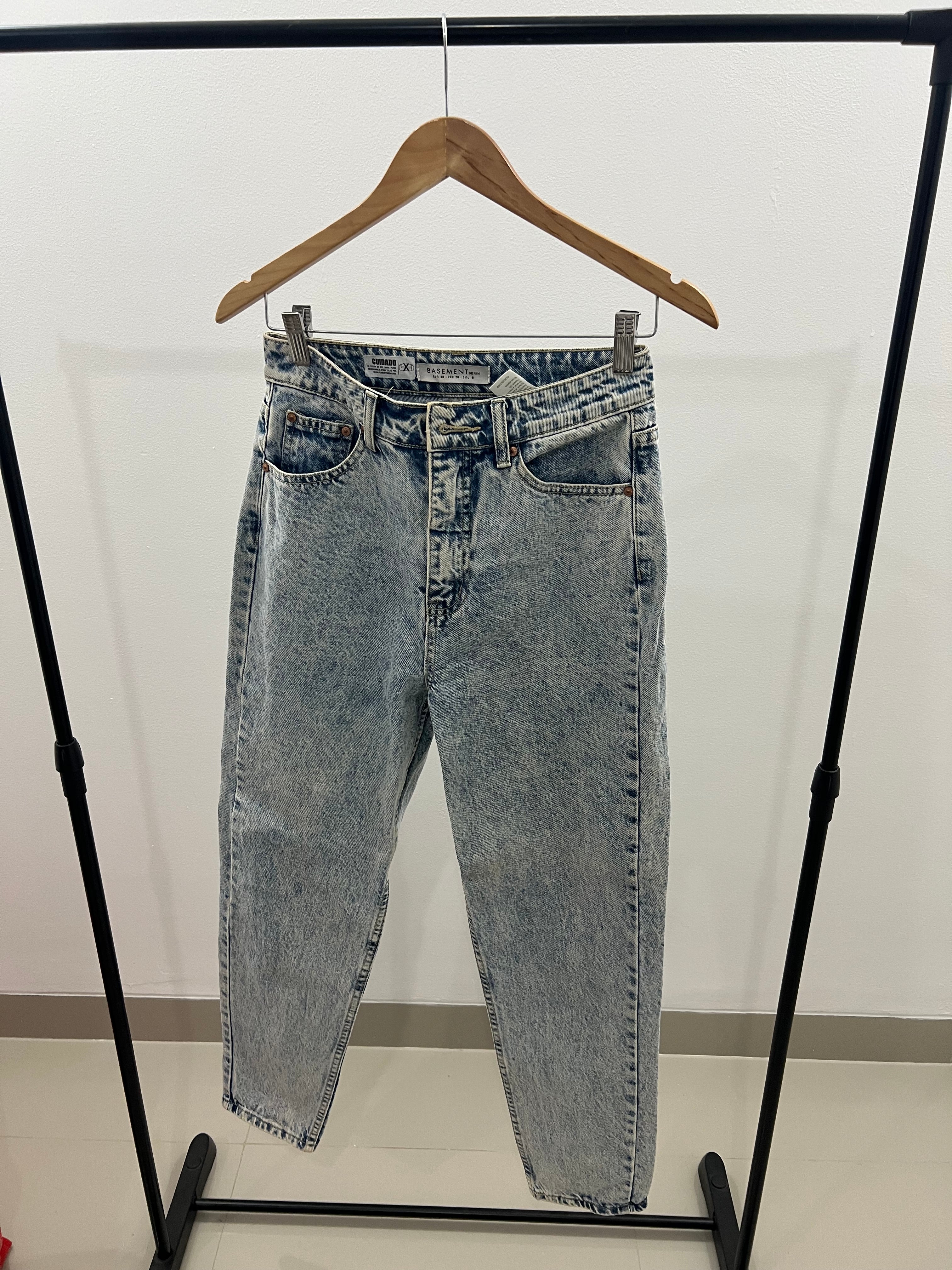 Jean mom fit basement-Talla:S