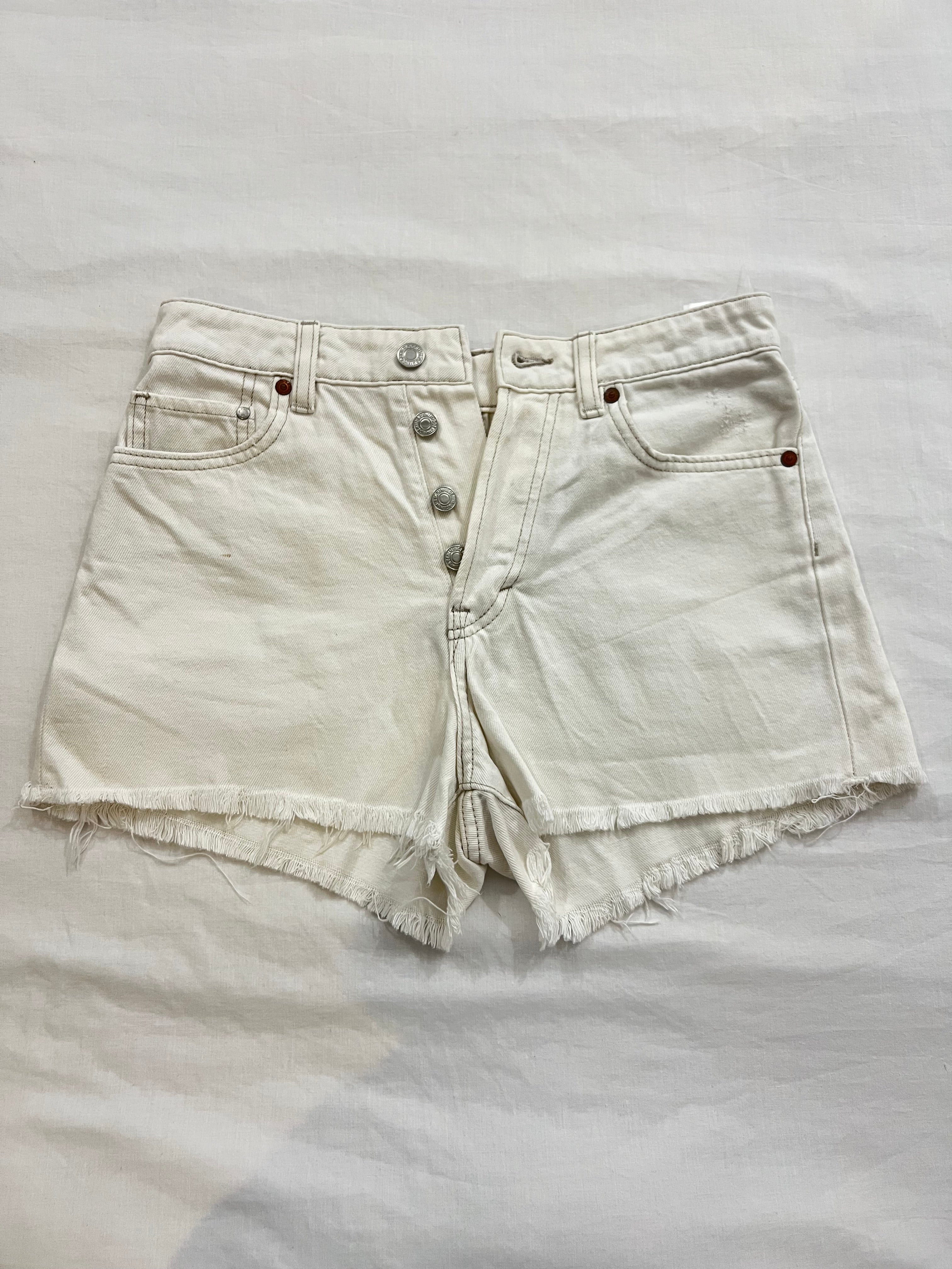 Short blanco H&M-Talla:S