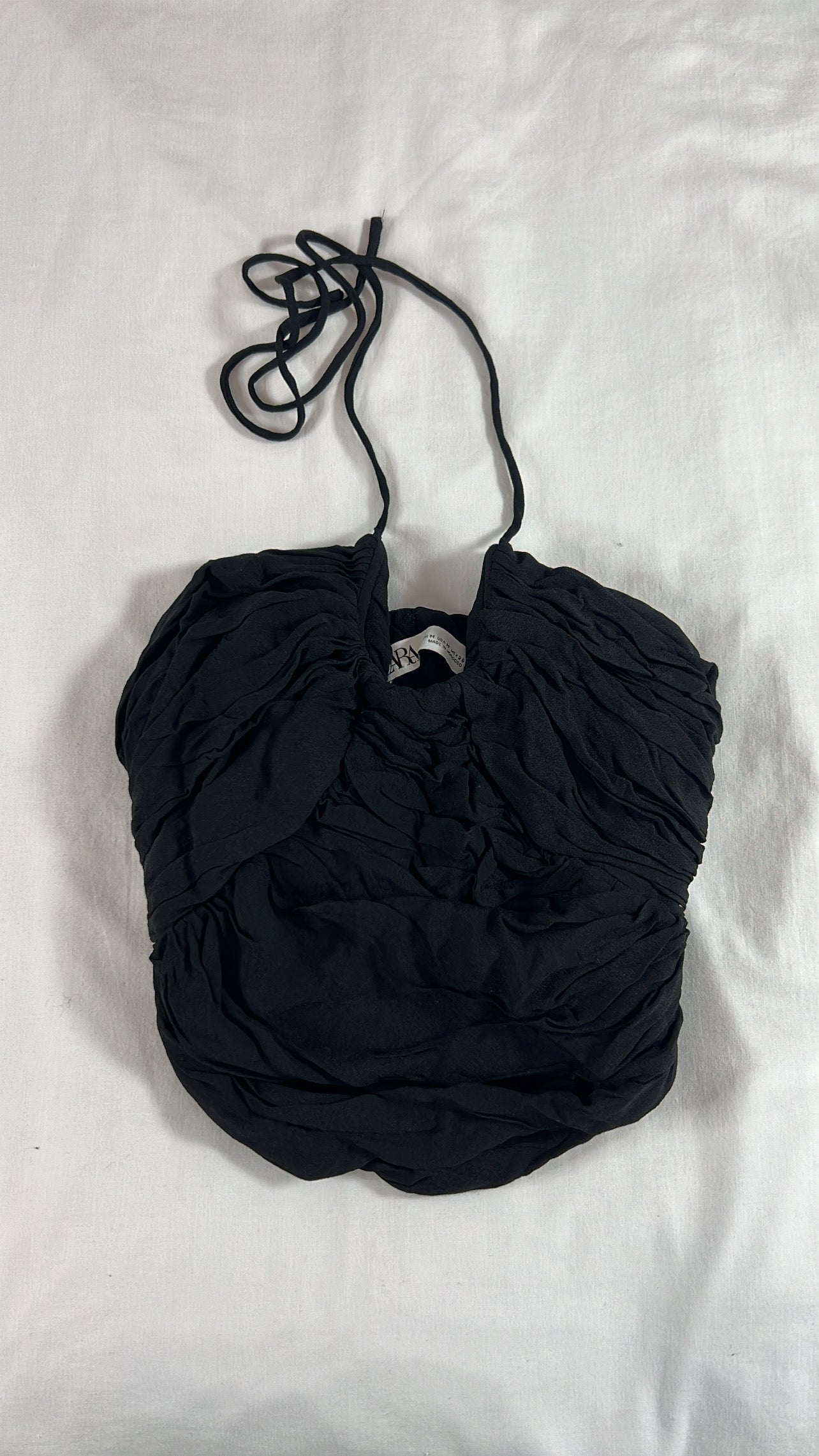 Blusa negra Zara-Talla: S