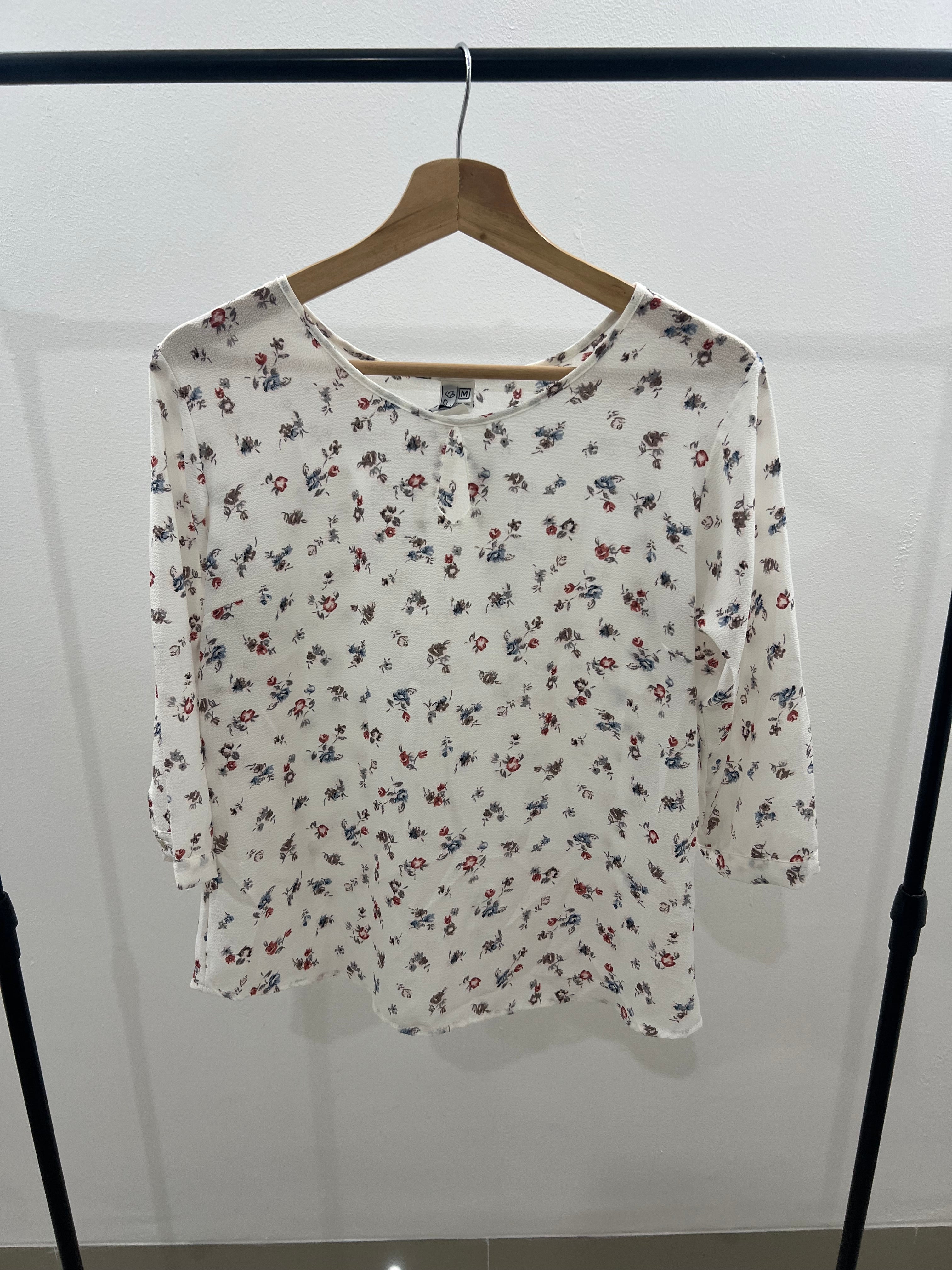 Blusa blanca jired - Talla: M