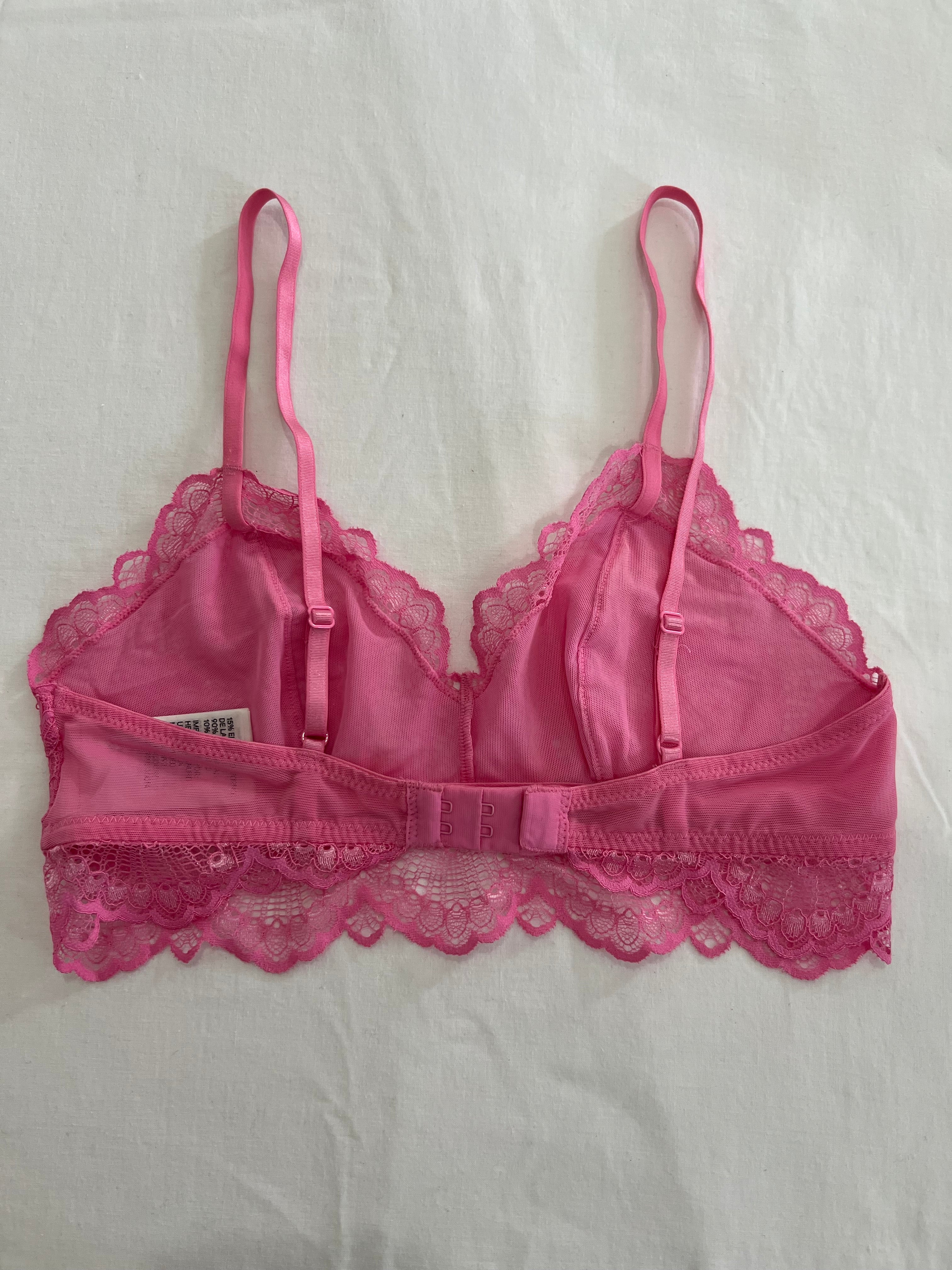 Bralette rosado H&M-Talla:S