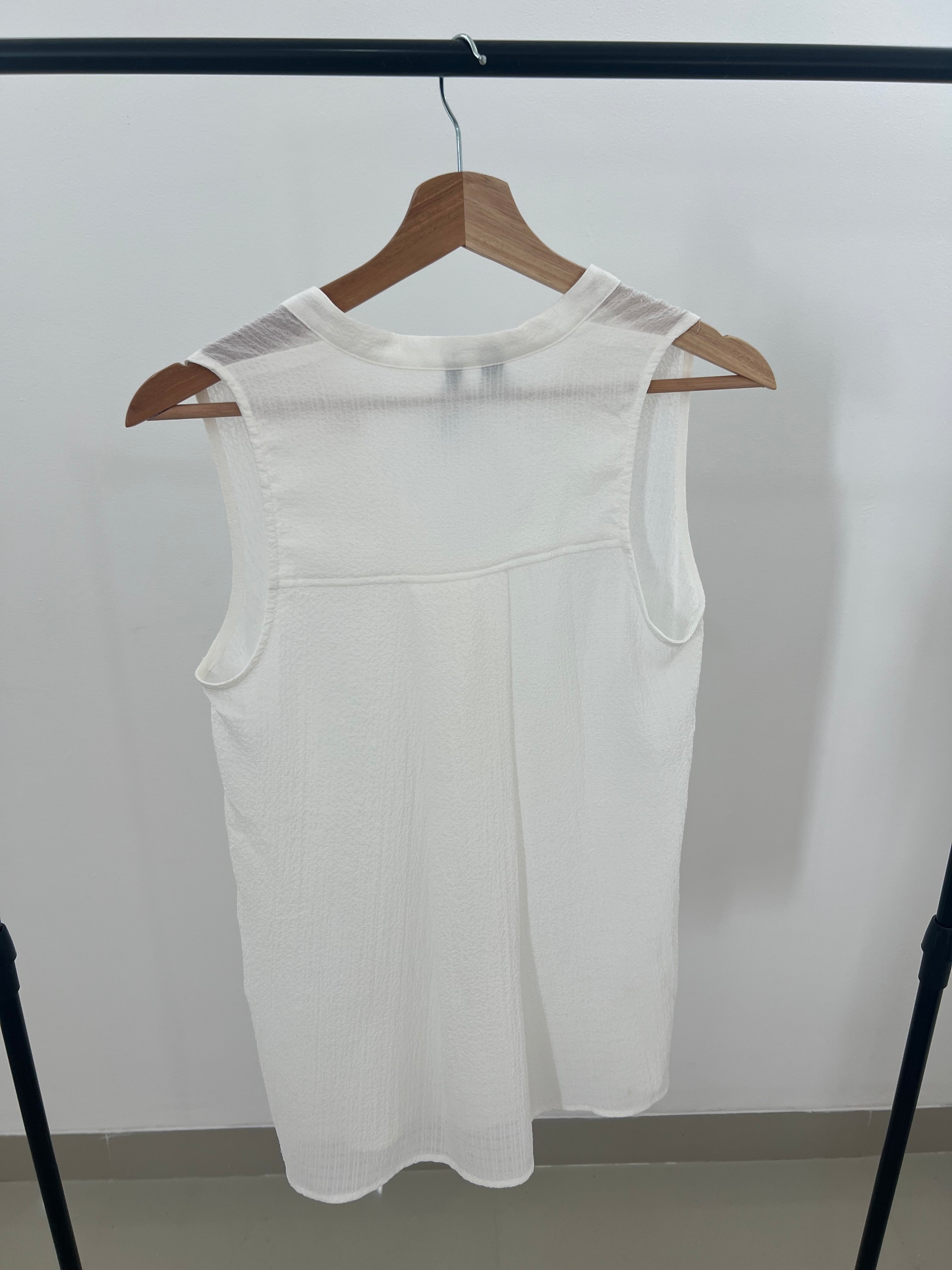 Blusa blanca mango- Talla: S