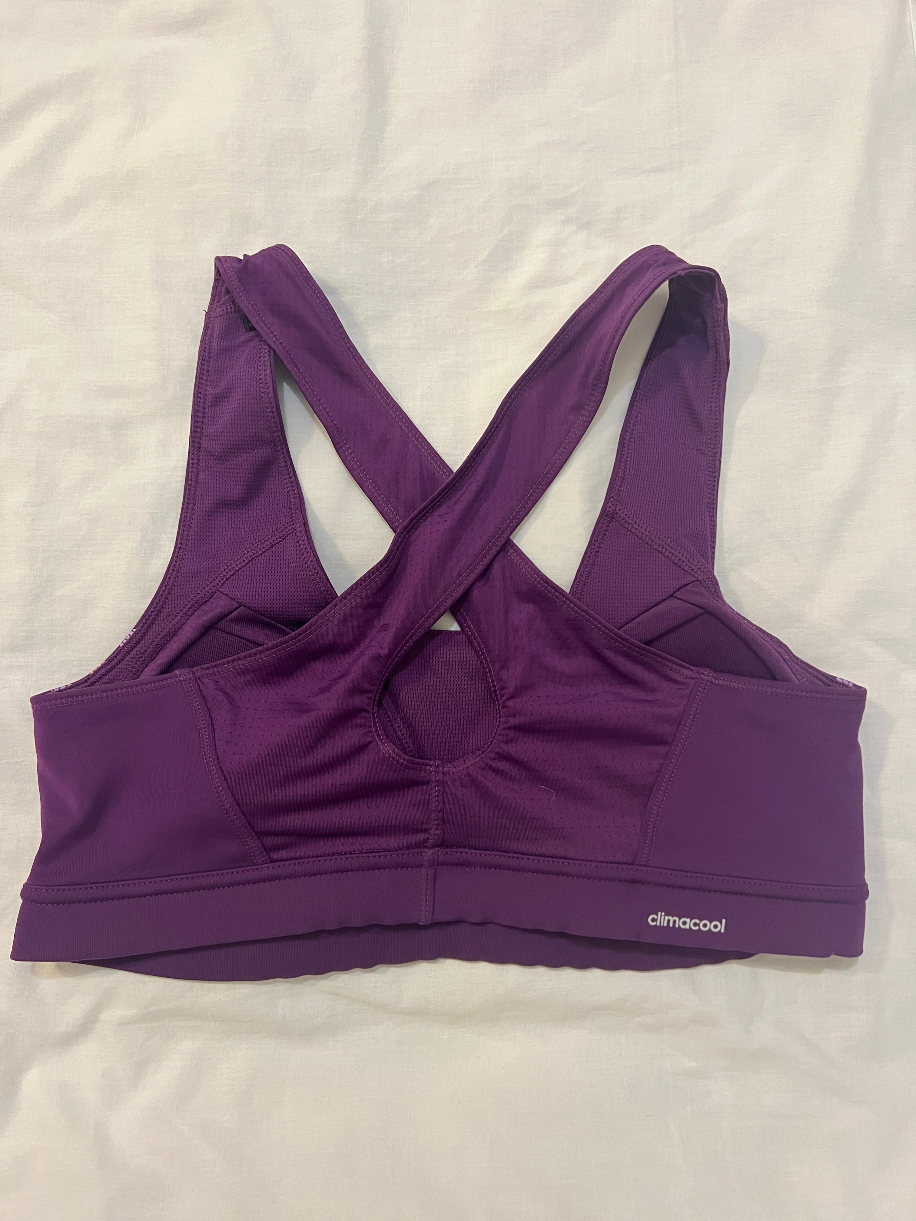 Top deportivo morado- Adidas