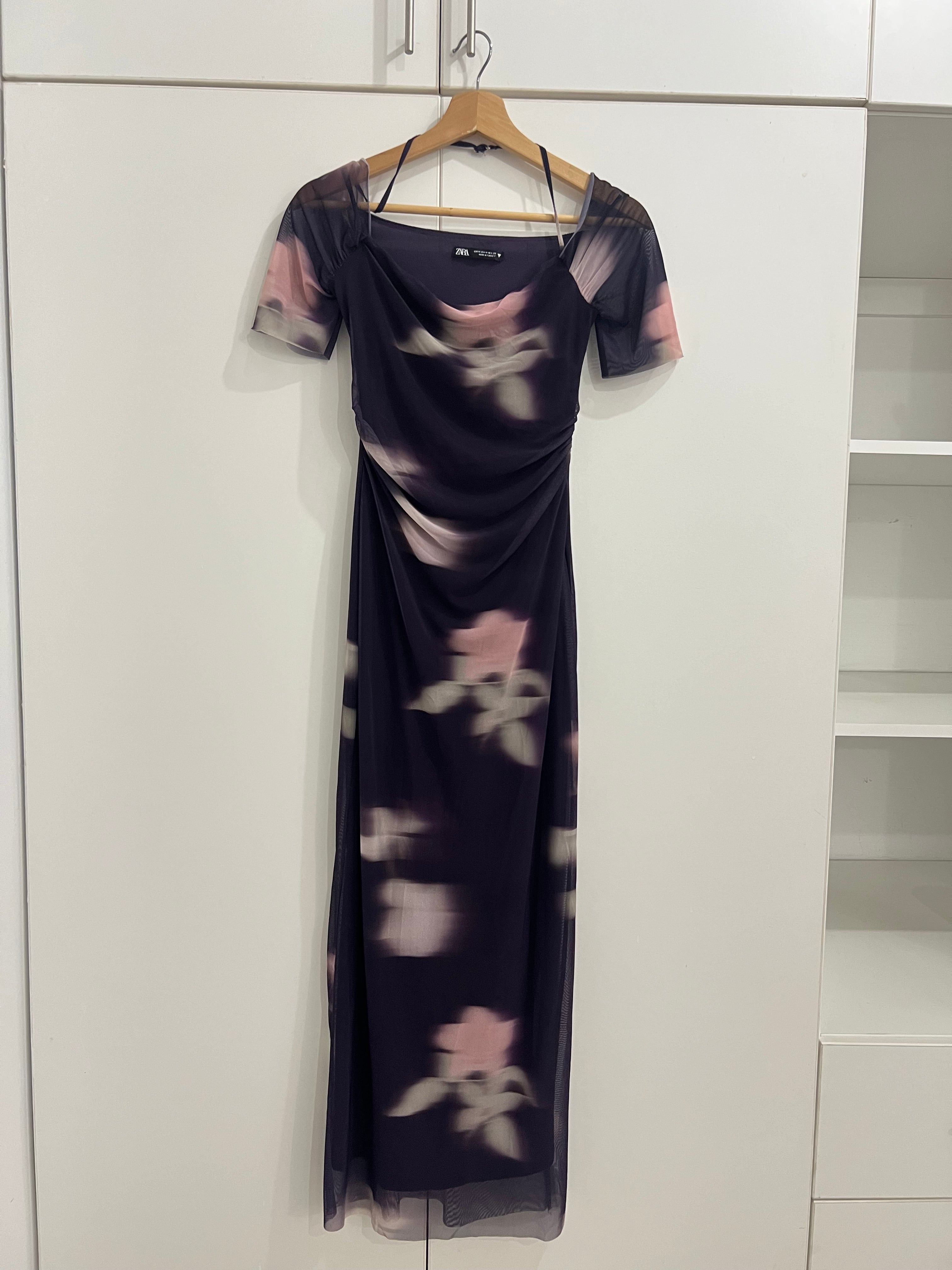 Vestido morado Zara - Talla: M