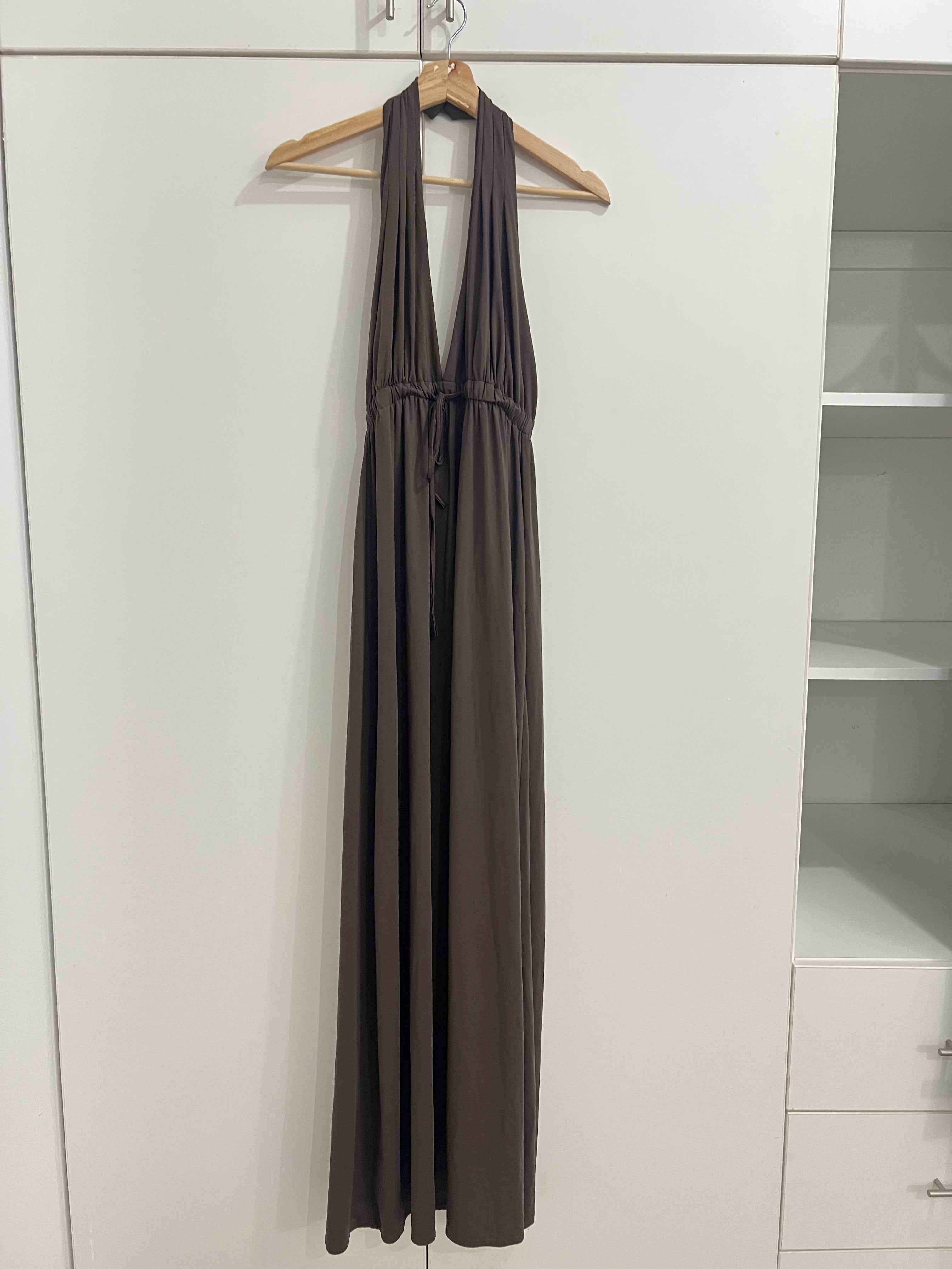 Vestido licra marrón - Talla: S/M