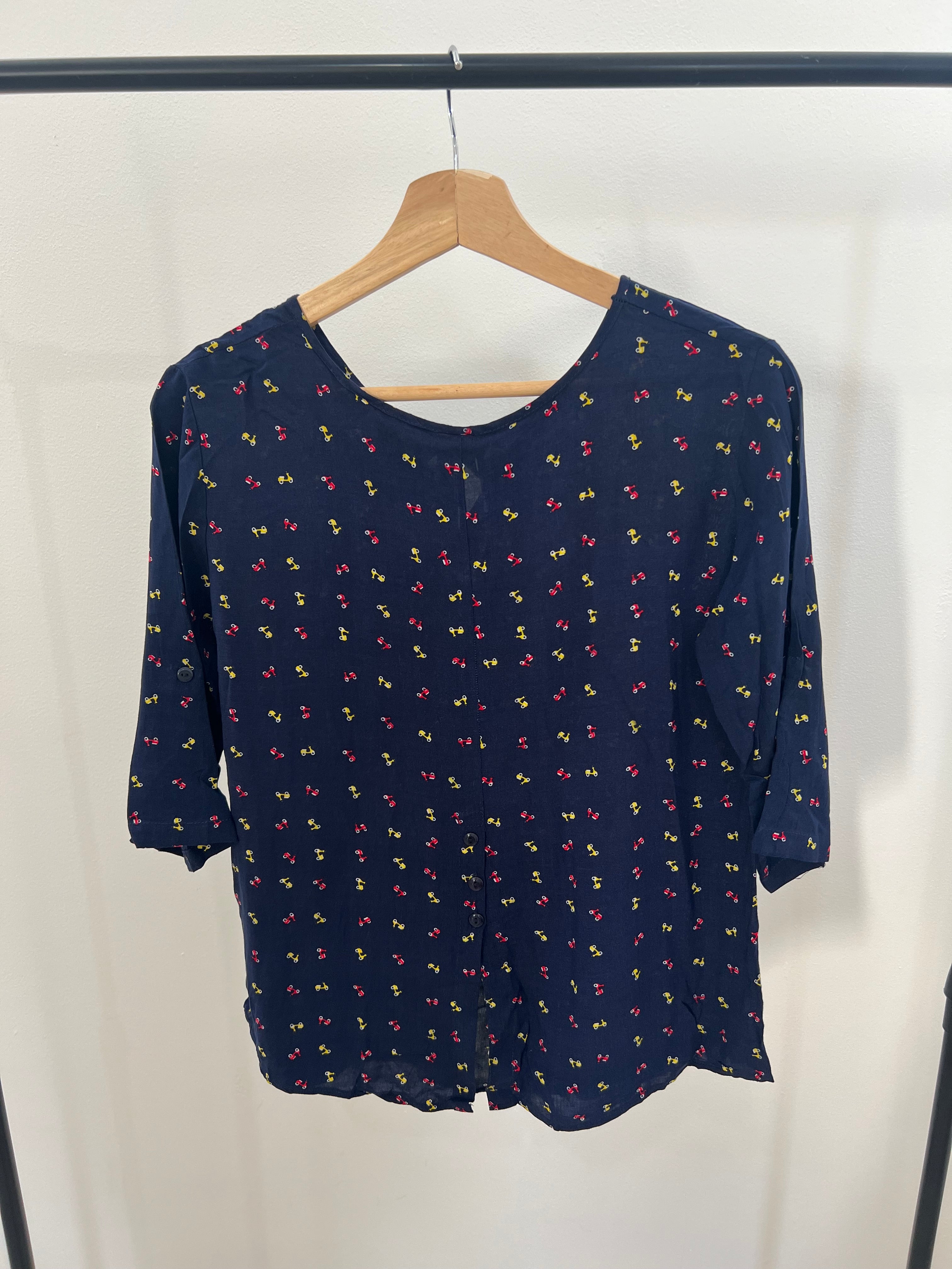 Blusa azul jired - Talla: M