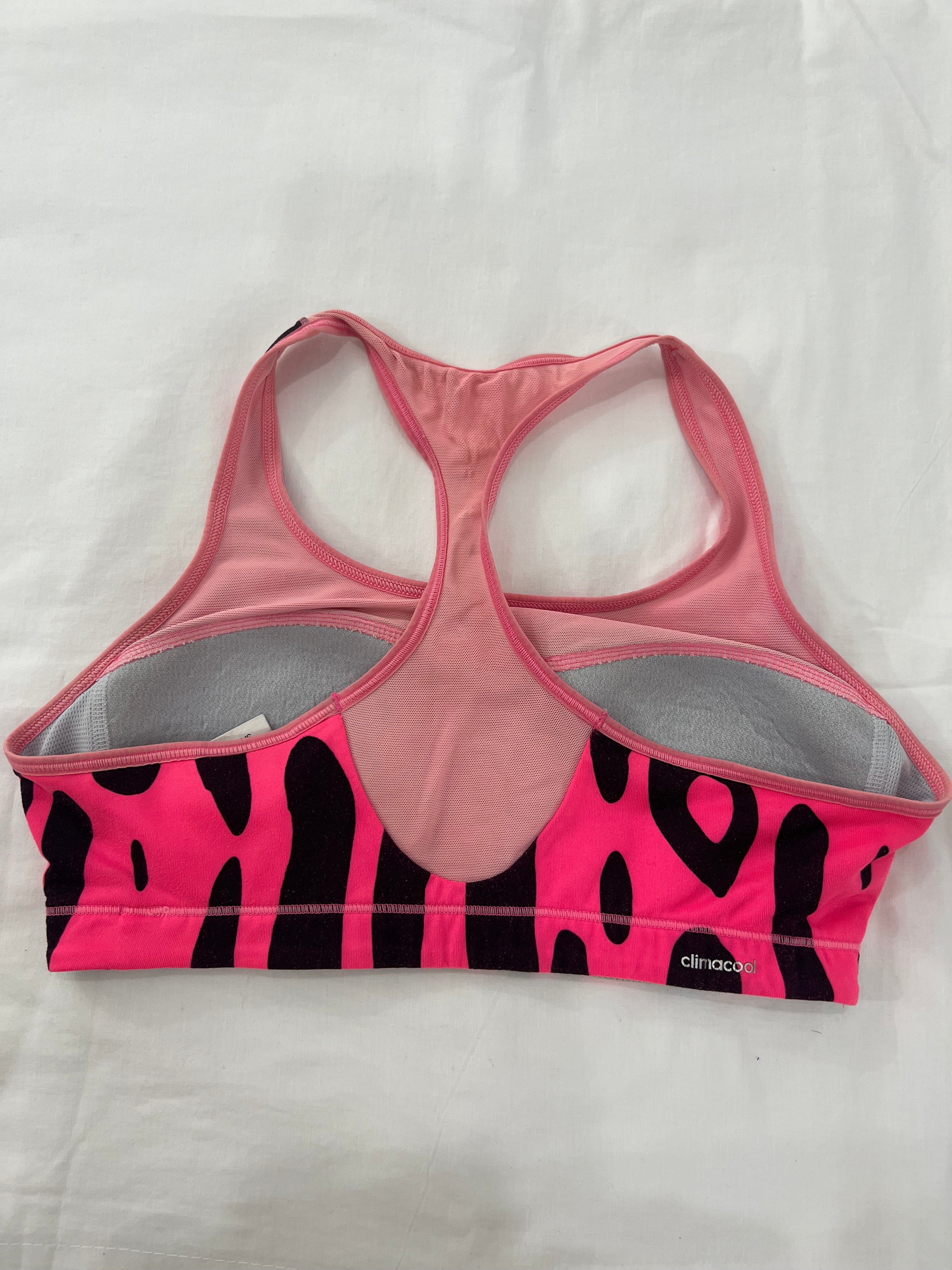 Top deportivo rosado Adidas-Talla:S