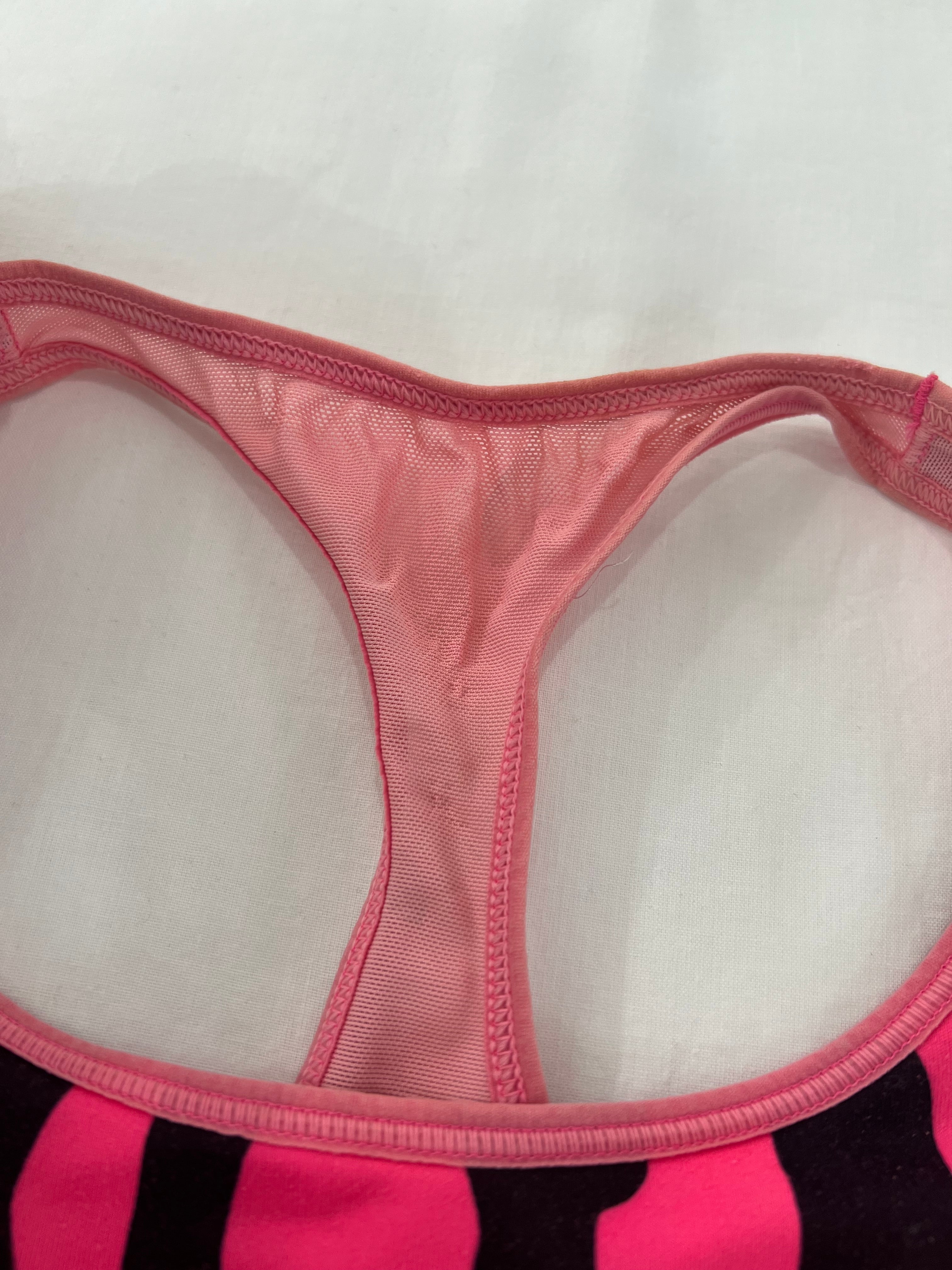 Top deportivo rosado Adidas-Talla:S