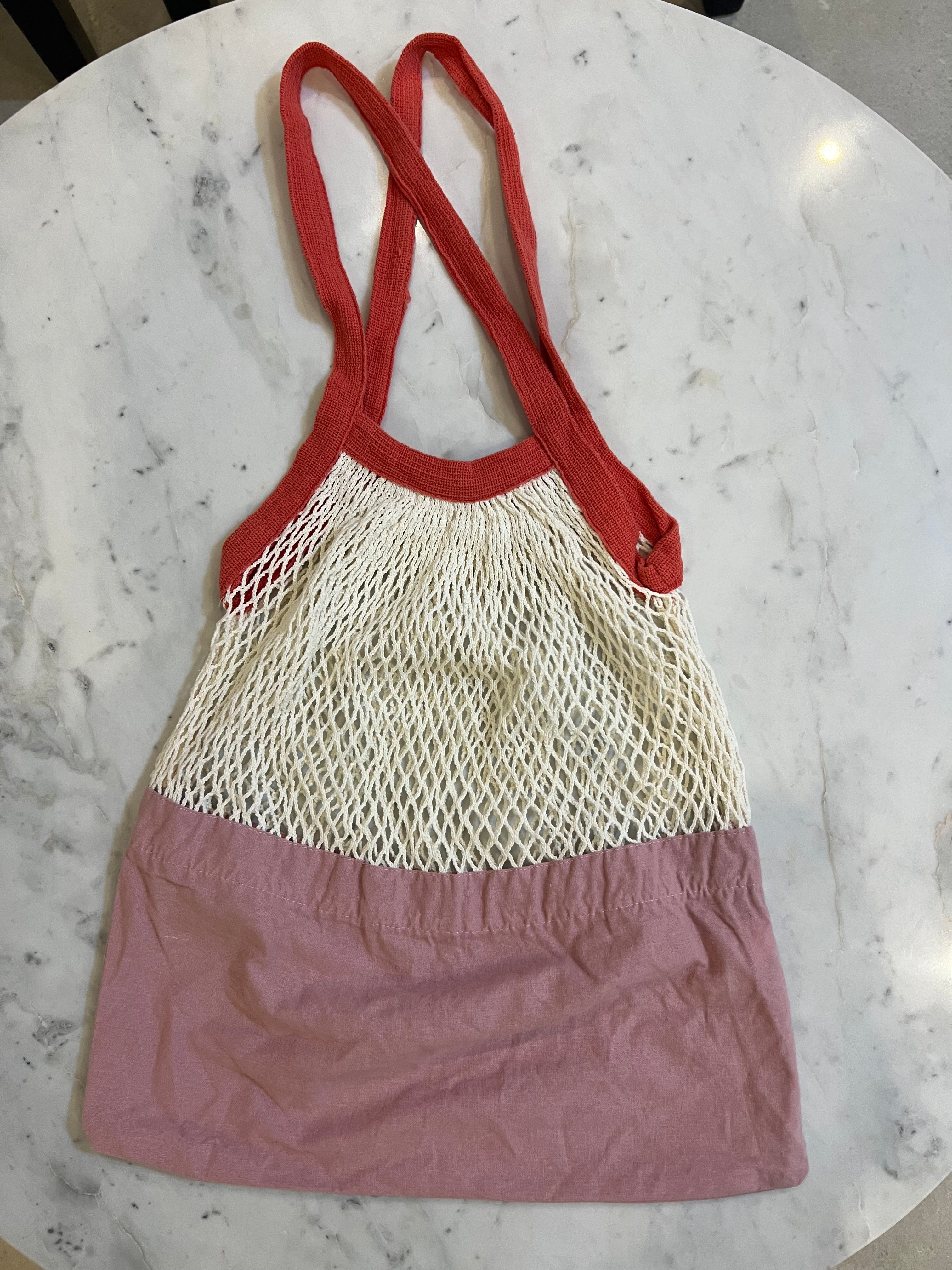 Bolso rosado para playa