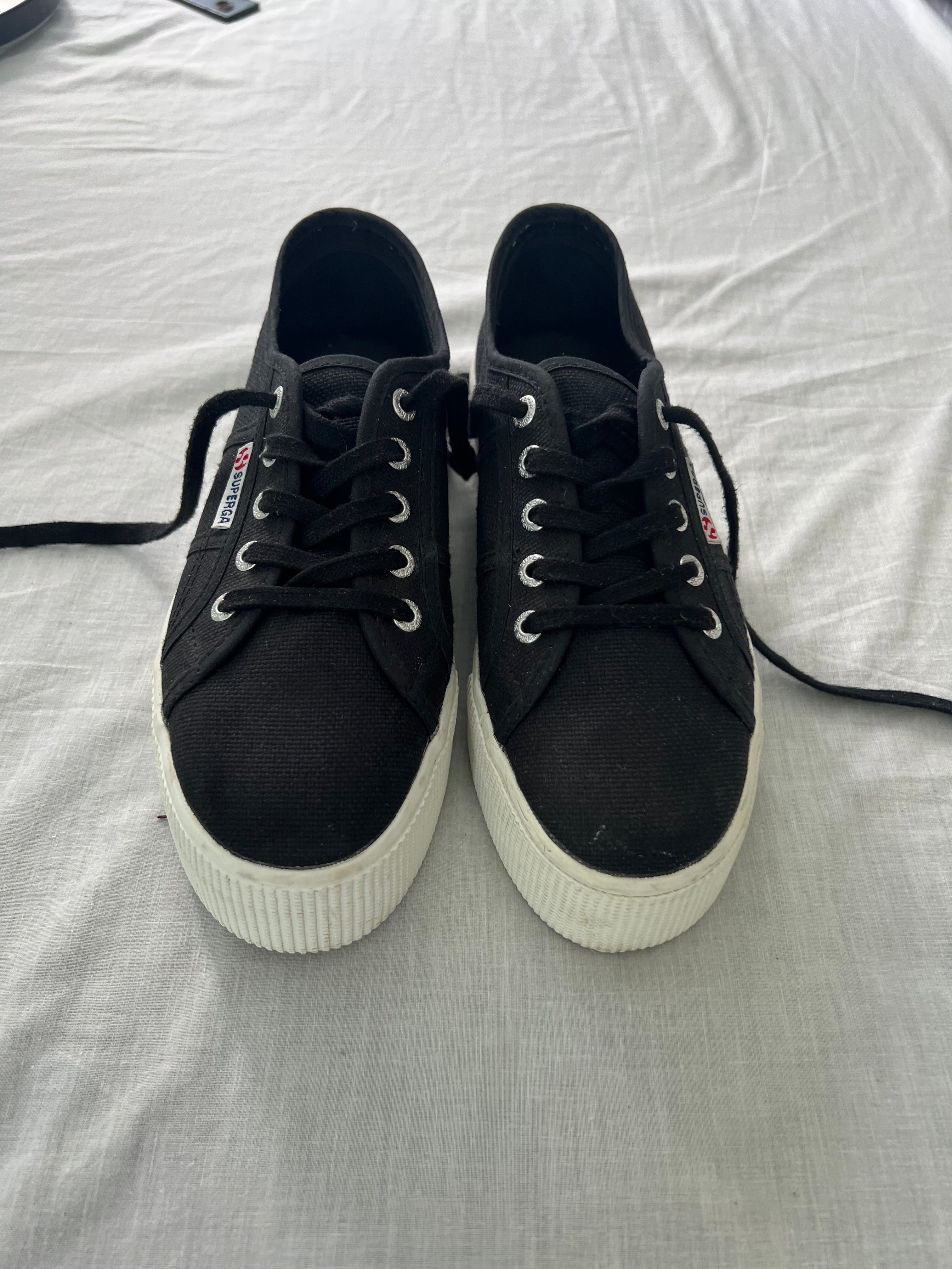 Zapatillas negras superga-Talla:38