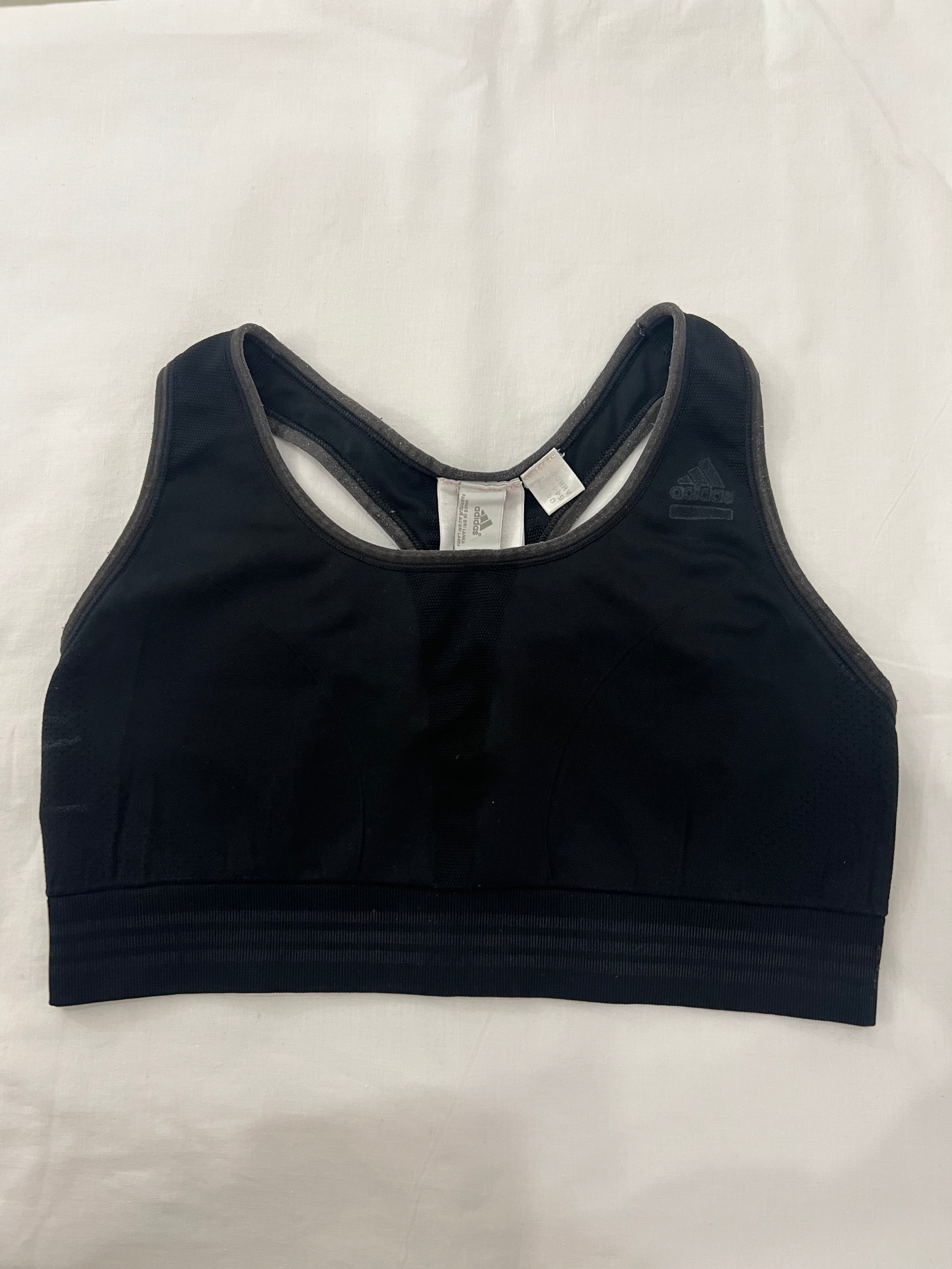 Top deportivo negro Adidas-Talla: M