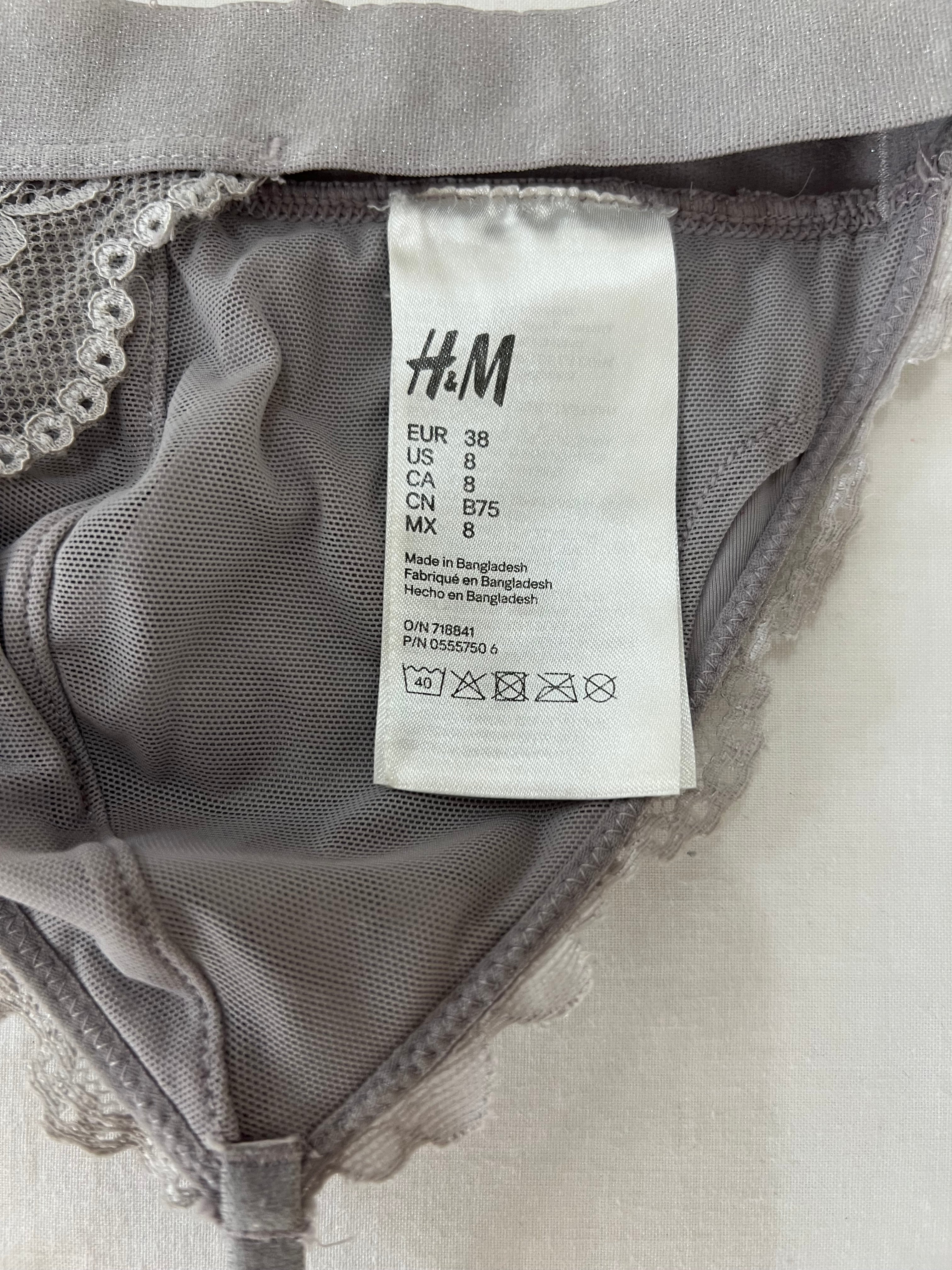 Bralette Gris H&M-Talla:M